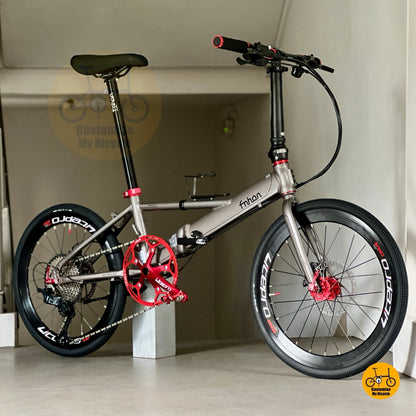 Fnhon Monsoon 22” • Shimano 12s SLX • Dolphine Grey & Red