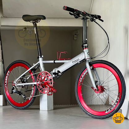 Basikal lipat Fnhon Monsoon 22 inci gear Shimano ringan dan tahan lasak
