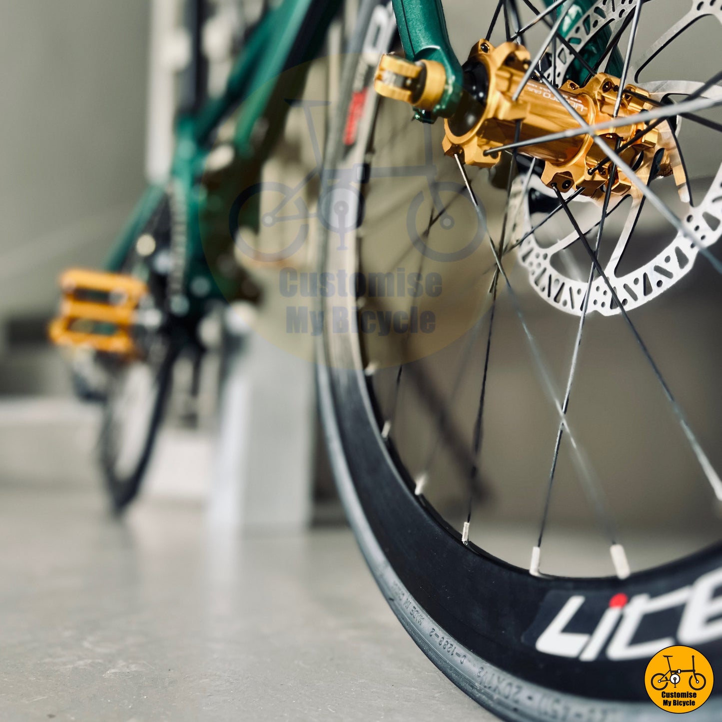 Black Gold Wheel Edition Fnhon Monsoon 22-Inch Folding Bike – A Premium Foldie
