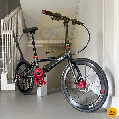 Fnhon Monsoon 22 inch folding bike matte black
