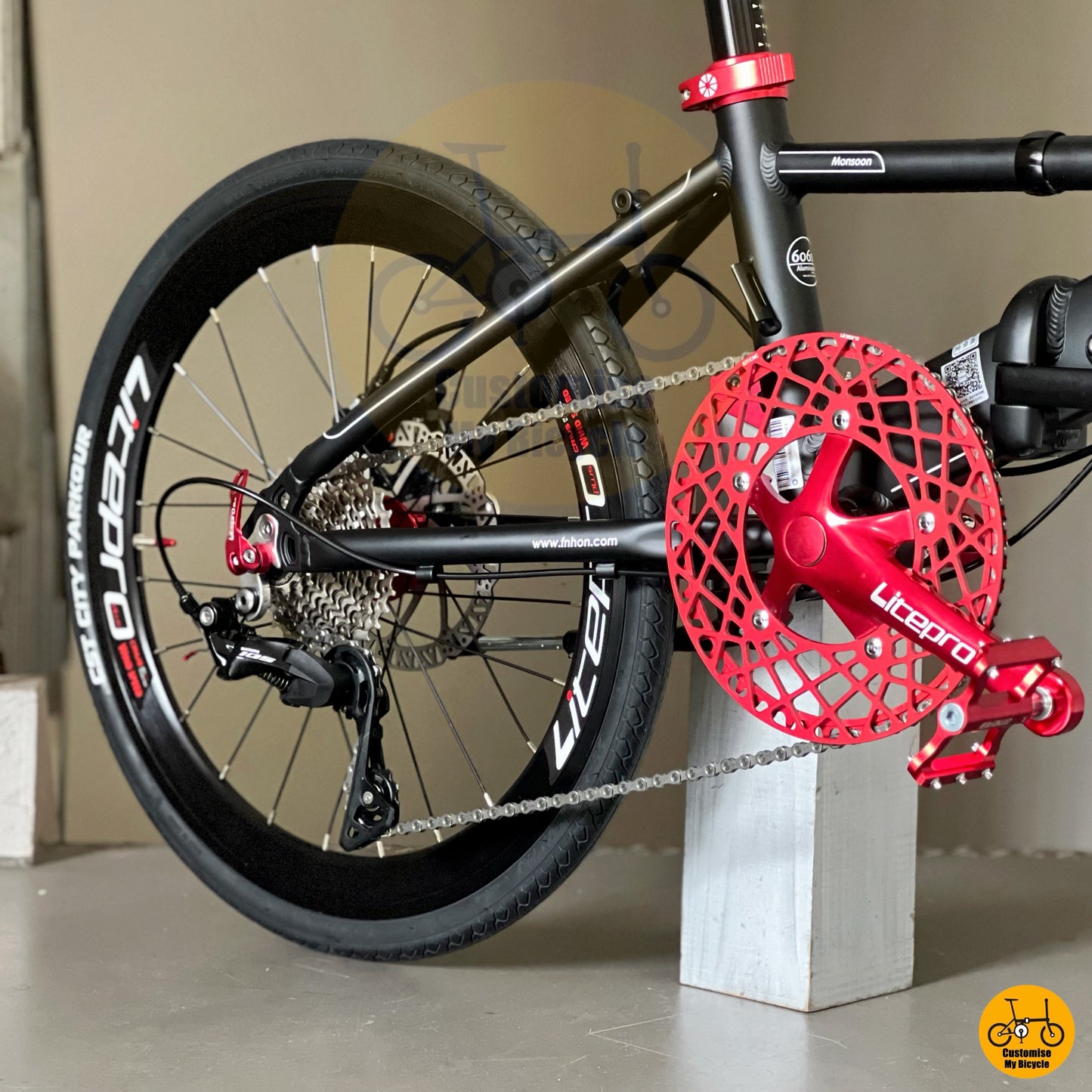 High gear folding bike Shimano 11 speeds
