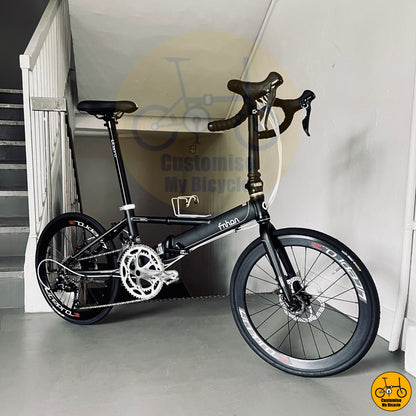 Shimano Sora 2x9 Gears Fnhon Monsoon 22-Inch Foldie – Smooth & Efficient Shifting
