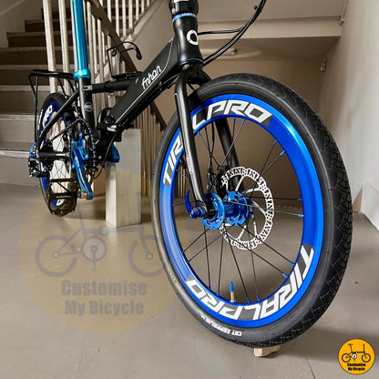 Tiralpro Blue Wheelset Fnhon Monsoon 20-Inch Foldable Bicycle – A Bold & Unique Ride
