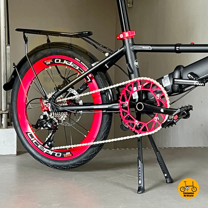 folding bike rear rack  
