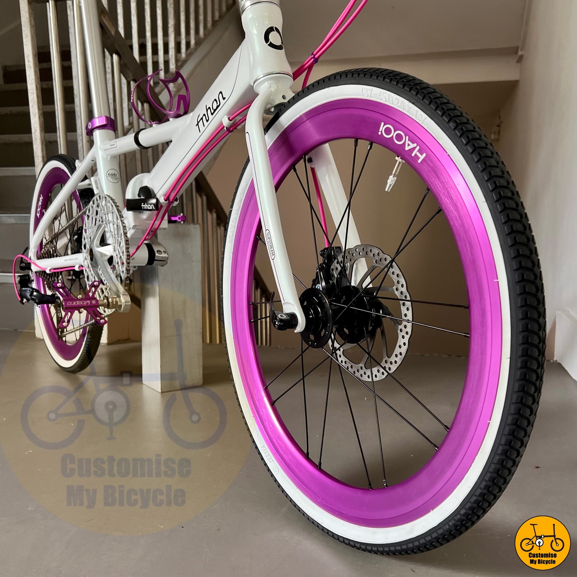 Purple Parts Edition Fnhon Monsoon 22-Inch Folding Bike – A Bold & Customizable Foldie
