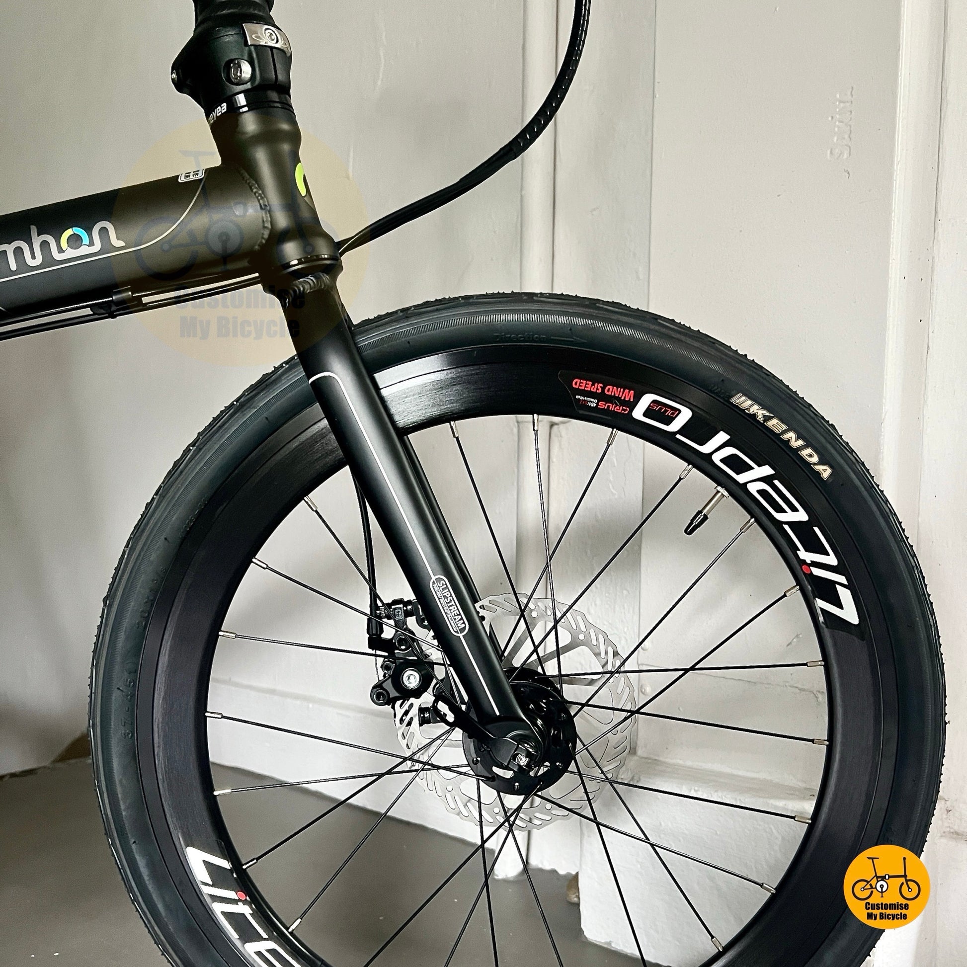 Litepro wheels equipped Fnhon Storm Matte Black folding bicycle
