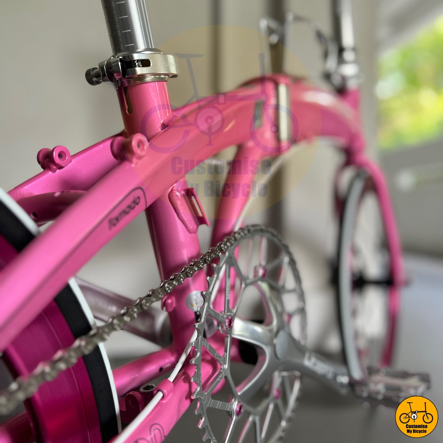 One & Only Candy Pink Folding Bike – Perfect for City Cycling
