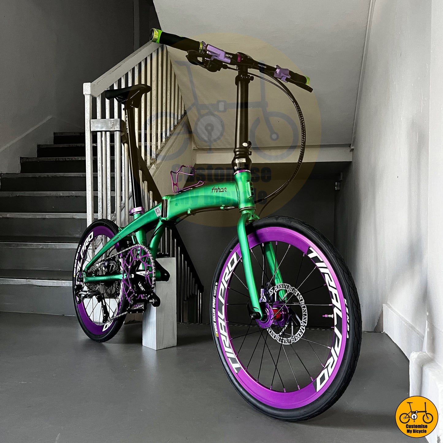 The Hulk Inspired Fnhon Tornado 22-Inch Folding Bike – Power & Strength in Motion
