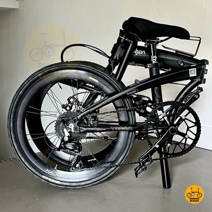 Fnhon Tornado 22 Inch Urban Folding Bike With Grade 4 Frame Lock And Shimano 9 Speed Drivetrain
