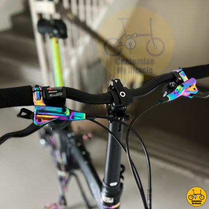 Litepro Oil Slick Hydraulic Brake on Matte Black Folding Bike – Inspired by Dahon & Btwin for Cyclists
