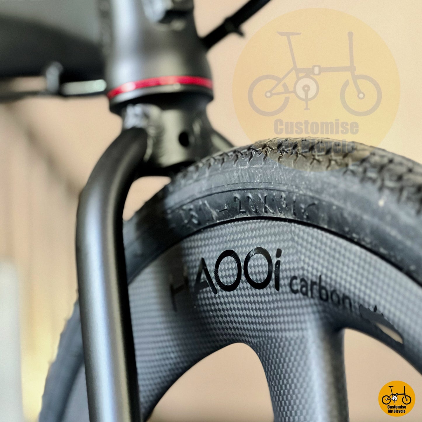 Haooi custom made carbon ultra trispokes wheel