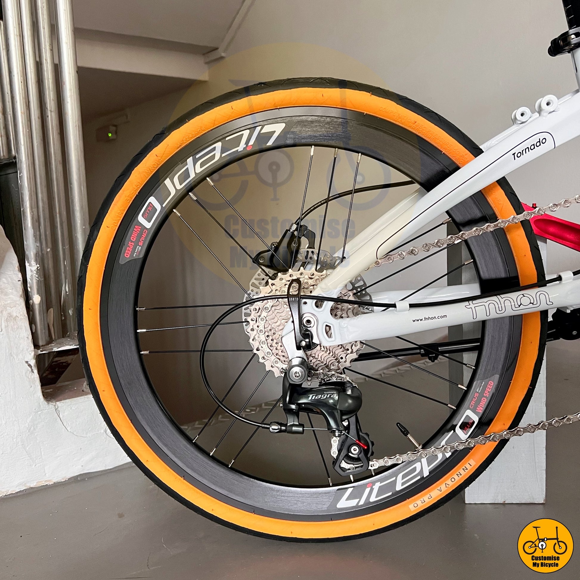 Litepro G3 Wheels on Best Foldable Bike for Comfortable City Travel & Smooth Handling
