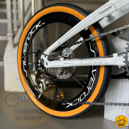 Singapore-ready folding bike with all terrain wheels  
