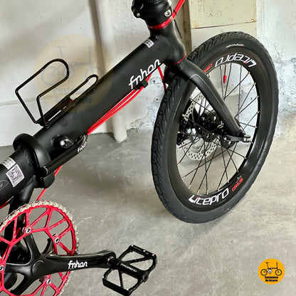 Fnhon Zephyr 18 inch folding bike compact urban commuter setup