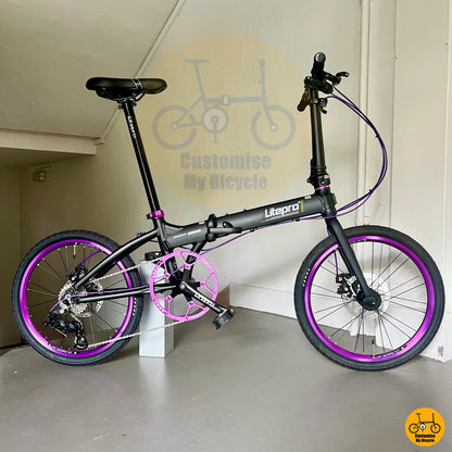 Litepro 20-inch – Basikal Lipat Kelas Pertengahan, Reka Bentuk Menarik dan Stabil
