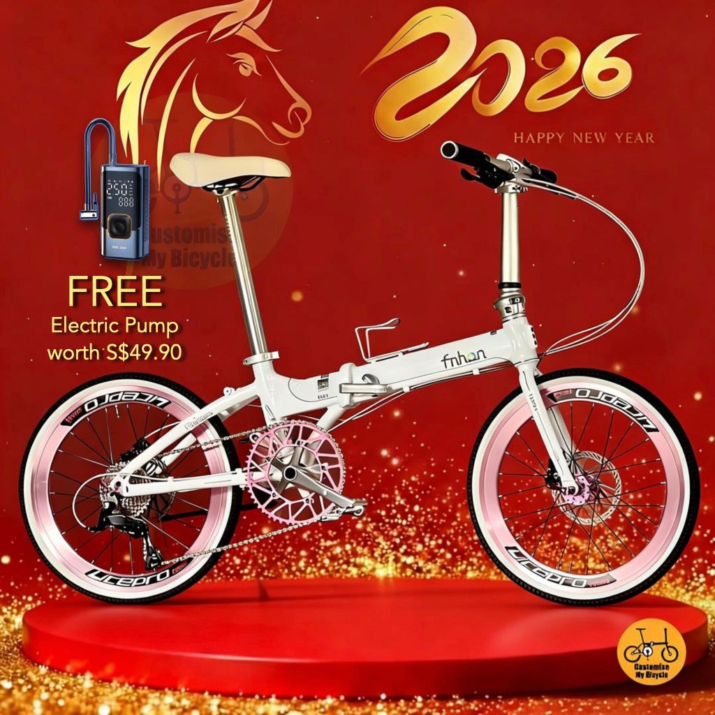 🔥CNY Promo🔥 Fnhon Blast 22” • Shimano 9s • Snow White + Baby Pink