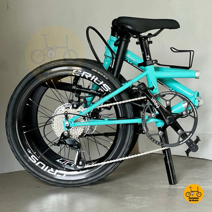 Fnhon Thunderstorm folding bike fully folded compact mrt friendly foldable bicycle