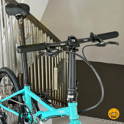 Fnhon Thunderstorm folding bike adjustable handle post folding joint detail