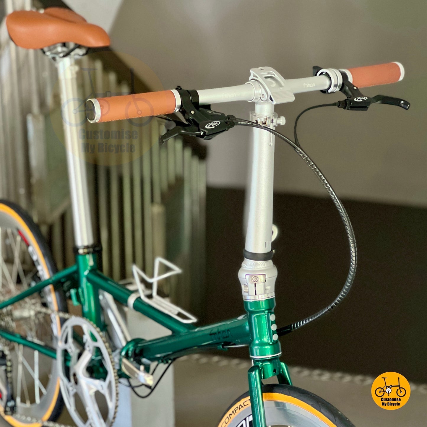 Fnhon Thunderstorm folding bike adjustable handle post folding mechanism commuter bicycle
