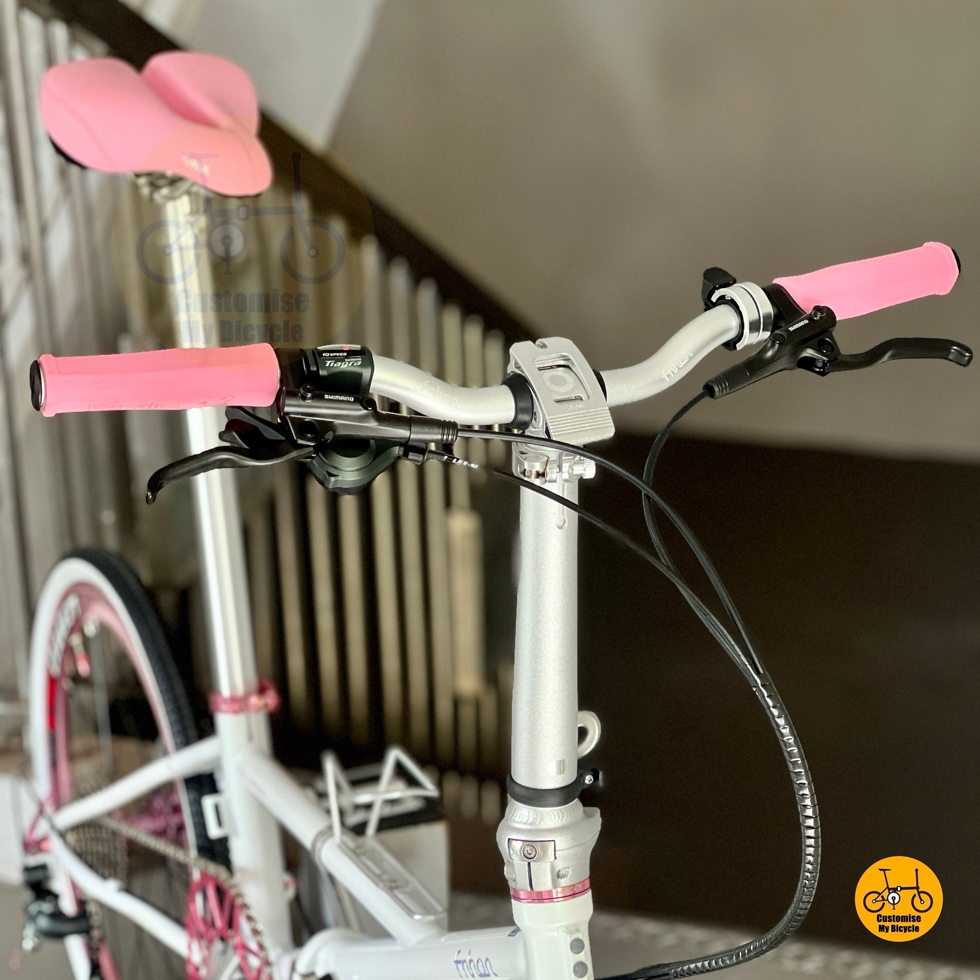 Fnhon Thunderstorm adjustable handle post cockpit view with riser bar